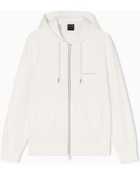 ARMANI EXCHANGE - Zip-Up Cotton Sweatshirt - Lyst
