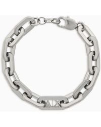 Armani Exchange - Stainless Steel Chain Bracelet - Lyst