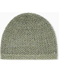 ARMANI EXCHANGE - Metallic Knit Beanie - Lyst