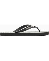 ARMANI EXCHANGE - Pool Flip Flops - Lyst