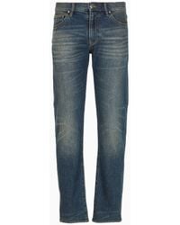 Armani Exchange - J16 Boyfriend Fit Cropped Jeans In Indigo Denim - Lyst
