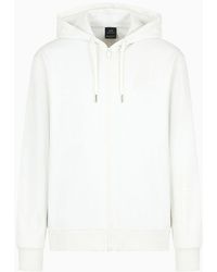 Armani Exchange - Sweatshirt With Zip And Hood - Lyst