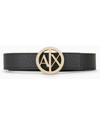 ARMANI EXCHANGE - Plate Belt Regular Fit - Lyst