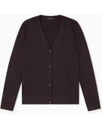 ARMANI EXCHANGE - Buttoned V-Neck Cardigan - Lyst