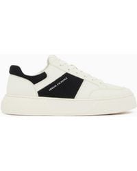 ARMANI EXCHANGE - Low-Top Sneaker Mit Wildledereinsätzen Und Schnürung - Lyst