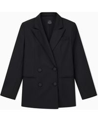 ARMANI EXCHANGE - Double-Breasted Jacket - Lyst