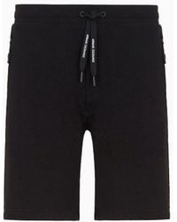 Armani Exchange - Milano New York Fleece Shorts - Lyst