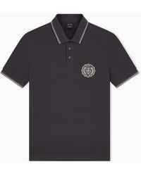 ARMANI EXCHANGE - Slim-Fit Polo Shirt - Lyst