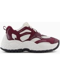 ARMANI EXCHANGE - Chunky Sneakers With Contrasting Inserts - Lyst