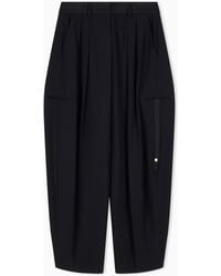 ARMANI EXCHANGE - Oversized Trousers With Viscose - Lyst