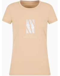 ARMANI EXCHANGE - Slim Fit T-Shirt With Central Logo - Lyst