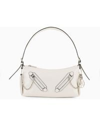 Armani Exchange - Shoulder Bag With Decorative Zips - Lyst