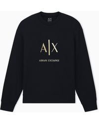 ARMANI EXCHANGE - Regular Fit Sweatshirt Stretch Cotton Jersey - Lyst