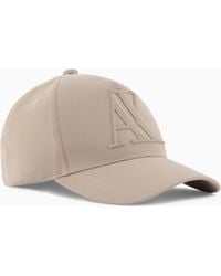 ARMANI EXCHANGE - Visor Cap With Logo - Lyst