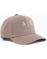 ARMANI EXCHANGE - Cap With Visor And Logo - Lyst