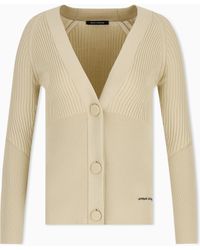 ARMANI EXCHANGE - Regular Fit Cardigan Knitted Recycled Viscose - Lyst