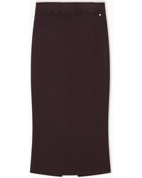 ARMANI EXCHANGE - Skirt Slim-Fit Knitted - Lyst
