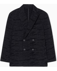 ARMANI EXCHANGE - Jacquard Denim Jacket - Lyst