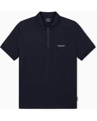 ARMANI EXCHANGE - Slim Fit Polo Shirt Stretch Cotton Jersey - Lyst