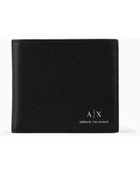 Armani Exchange - Leather Bifold Wallet - Lyst