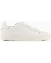 Armani Exchange - Leather Sneakers - Lyst