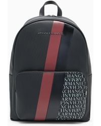 ARMANI EXCHANGE - Rucksack Mit Monogramm Und Streifen - Lyst