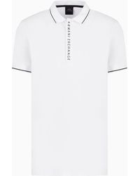 Armani Exchange - Stretch Jersey Slim Fit Polo Shirt - Lyst