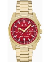 ARMANI EXCHANGE - Reloj Con Cronógrafo De Acero Inoxidable Dorado - Lyst