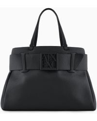 ARMANI EXCHANGE - Technical Water-Resistant Shoppers With Maxi Logo - Lyst