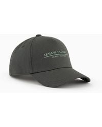 Armani Exchange - Hat With Visor - Lyst