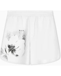 ARMANI EXCHANGE - Regular Fit Shorts Jersey Bonded Stretch Cotton - Lyst