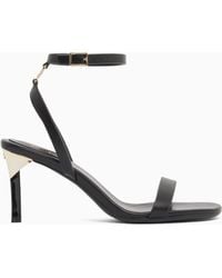 ARMANI EXCHANGE - Open Toe High Heel With Ankle Strap - Lyst