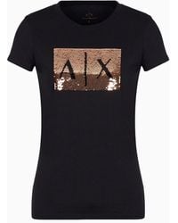Armani Exchange - Camiseta De Punto Regular Fit - Lyst