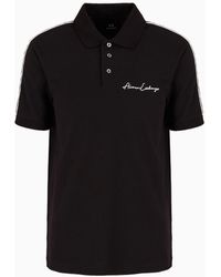 Armani Exchange - Regular Fit Polo Shirt With Signature Logo - Lyst