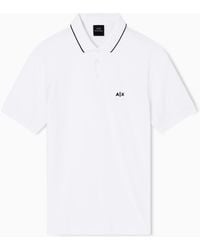 ARMANI EXCHANGE - Slim-Fit Stretch Cotton Jersey Polo Shirt Essential - Lyst
