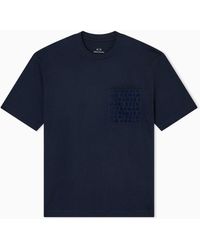 ARMANI EXCHANGE - T-Shirt Im Regular Fit Mit Logotasche - Lyst