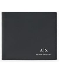 ARMANI EXCHANGE - Portefeuille En Cuir À Deux Volets - Lyst