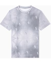 ARMANI EXCHANGE - T-Shirt Regular Fit Stampa Sfumata - Lyst