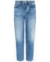 Armani Exchange - J51 Carrot Fit Jeans In Comfort Cotton Denim - Lyst