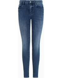 ARMANI EXCHANGE - Jean En Denim Extensible Super Skinny J69 - Lyst