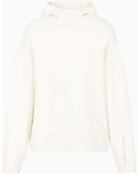 Armani Exchange - Hooded Sweatshirt With Tone-on-tone Embroidery - Lyst