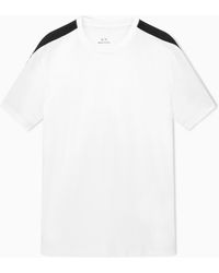 ARMANI EXCHANGE - Regular Fit Cotton T-Shirt With Embossed Logo Essential - Lyst
