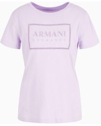 Armani Exchange - Regular Fit T-shirt In Asv Organic Cotton - Lyst