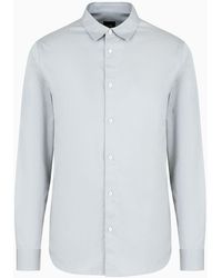 Armani Exchange - Camicia Regular Fit In Puro Cotone - Lyst