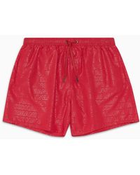 Armani Exchange - Patterned Boxer Costume In Asv Fabric - Lyst