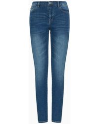 Armani Exchange - Jeans J01 Super Skinny Fit In Denim Stretch - Lyst