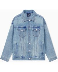 ARMANI EXCHANGE - Rigid Denim Jacket - Lyst