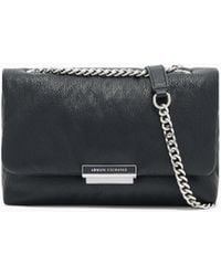 ARMANI EXCHANGE - Bolso De Hombro Con Detalles Metálicos - Lyst