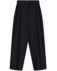 ARMANI EXCHANGE - Asv Fabric Pleated Trousers - Lyst