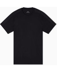 ARMANI EXCHANGE - Regular Fit Cotton T-Shirt With Embossed Logo Essential - Lyst